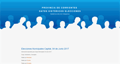 Desktop Screenshot of elecciones.corrientes.gov.ar
