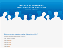 Tablet Screenshot of elecciones.corrientes.gov.ar